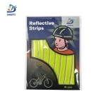 Reflective Helmet Stickers - Fluorescent Reflective PVC Strips for Helmet and Bike